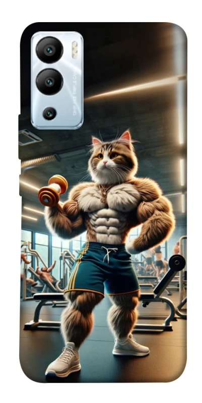 Чехол на Infinix Hot 12i Качок кот фото 1 из 1