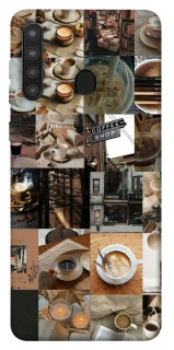 Чохол на Samsung Galaxy A21 Coffee collage ver.3 фото 1 з 1