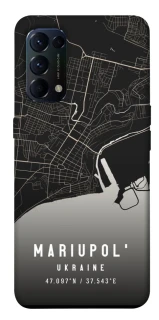 Чехол на Oppo Reno 5 4G Mariupol map фото 1 из 1