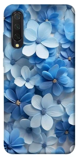 Чехол на Xiaomi Mi CC9 / Mi 9 Lite Синие цветы фото 1 из 1