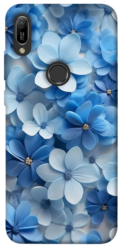 Чехол на Huawei Y6 (2019) Синие цветы фото 1 из 1