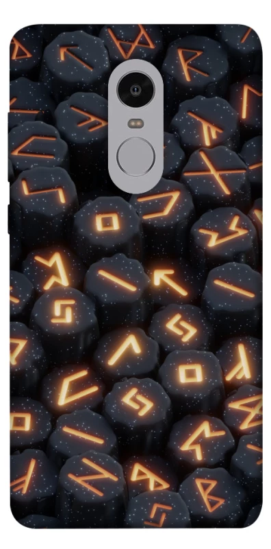 Чехол на Xiaomi Redmi Note 4X / Note 4 (Snapdragon) Огненые руны фото 1 из 1