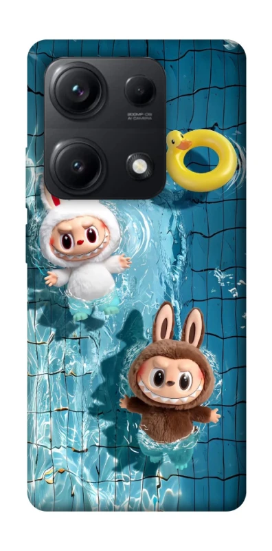Чохол на Xiaomi Redmi Note 14S Labubu in the pool фото 1 з 1