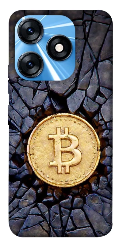 Чехол на TECNO Spark 10 Bitcoin cracks фото 1 из 1