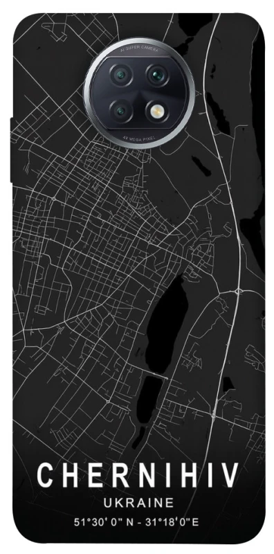 Чохол на Xiaomi Redmi Note 9 5G / Note 9T Chernihiv map фото 1 з 1