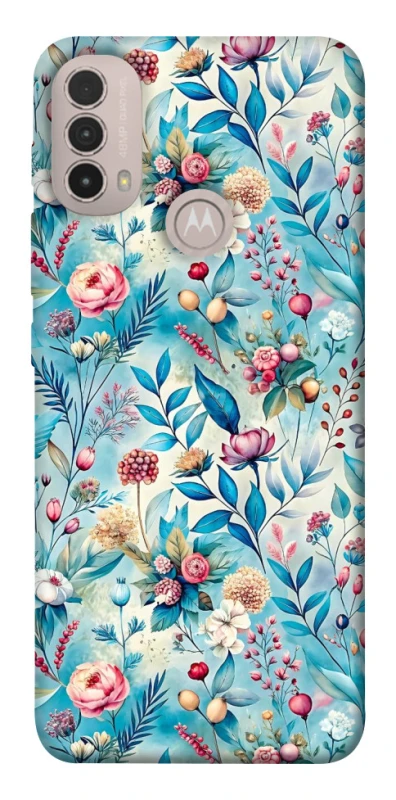 Чохол на Motorola Moto E40 Floral design ver.5 фото 1 з 1