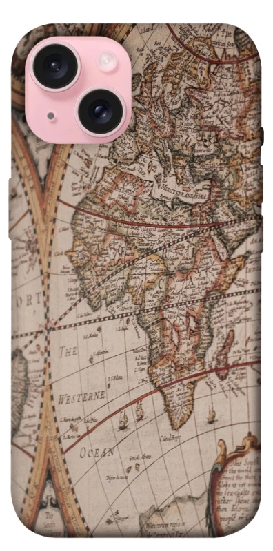 Чехол на Apple iPhone 15 (6.1") Карта путешествий фото 1 из 1