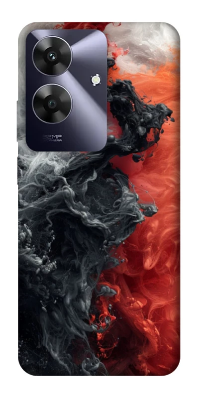 Чехол на Realme Note 60 Black and Red фото 1 из 1