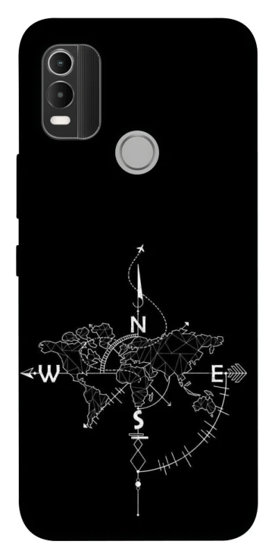 Чохол на Nokia C21 Plus Travel Map фото 1 з 1