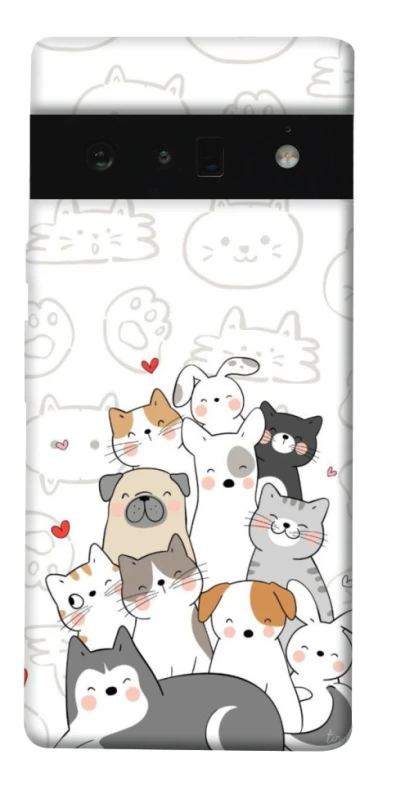 Чохол на Google Pixel 6 Pro Funny Pets фото 1 з 1