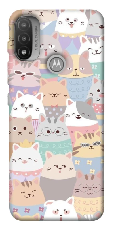 Чехол на Motorola Moto E20 Funny Kittens ver.2 фото 1 из 1