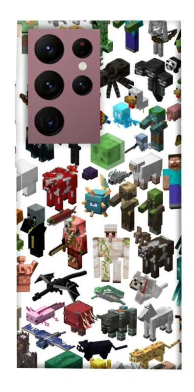 Чохол на Samsung Galaxy S22 Ultra Minecraft v4 фото 1 з 1