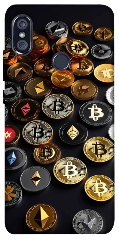 Чехол на Xiaomi Redmi Note 5 Pro / Note 5 (AI Dual Camera) Many coins фото 1 из 1