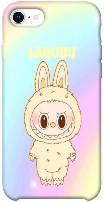 Чохол на Apple iPhone SE (2020) Fluffy Rainbow Labubu фото 1 з 1