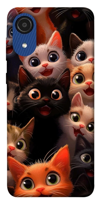 Чохол на Samsung Galaxy A03 Core happy cats фото 1 з 1