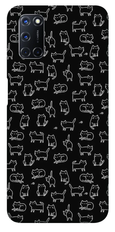 Чохол на Oppo A52 / A72 / A92 Black Cats фото 1 з 1
