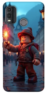 Чехол на Nokia G11 Plus Roblox Fire Logo Blue Flames фото 1 из 1
