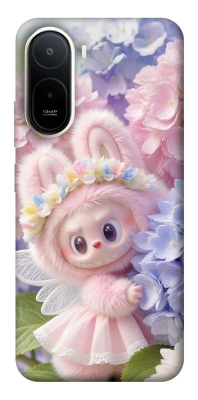 Чохол на Xiaomi Redmi A7 Pro 4G Labubu & Flowers ver.1 фото 2 з 2