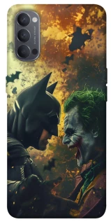 Чехол на Oppo Reno 4 Batman and the Joker фото 1 из 1