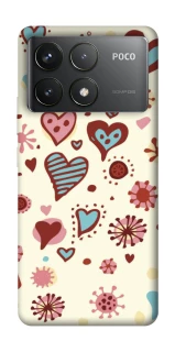 Чохол на Xiaomi Poco F6 Pro Pretty hearts фото 1 з 1