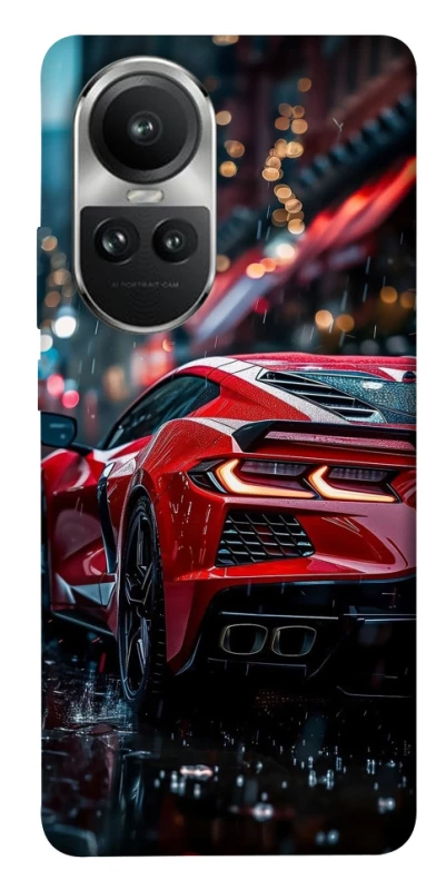Чехол на Oppo Reno 10 Red sports car фото 1 из 1