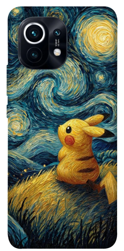 Чохол на Xiaomi Mi 11 Pikachu and Van Gogh фото 1 з 1
