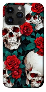 Чохол на Apple iPhone 14 Pro Max (6.7") skull and rose фото 1 з 1