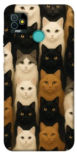 Чехол на TECNO POP 5 Colorful Cat Collage фото 1 Чехол на TECNO POP 5 Colorful Cat Collage фото 1 из 1