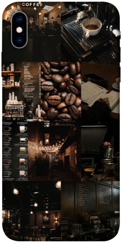 Чохол на Apple iPhone X (5.8") Coffee collage ver.1 фото 1 з 1
