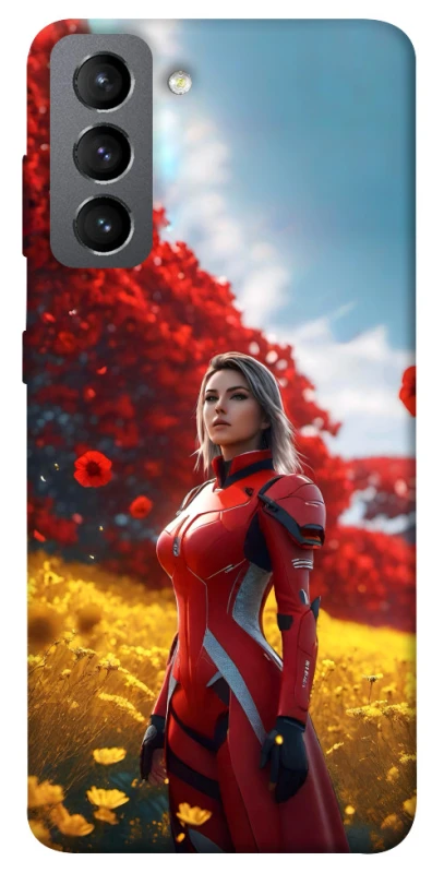 Чохол на Samsung Galaxy S21 FE Cyber space girl ver.5 фото 1 з 1