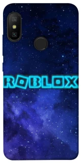 Чохол на Xiaomi Mi A2 Lite / Xiaomi Redmi 6 Pro Roblox Space Logo Blue фото 1 з 1