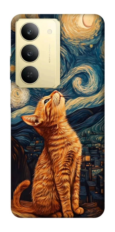 Чохол на Realme 14x van gogh cat фото 1 з 1