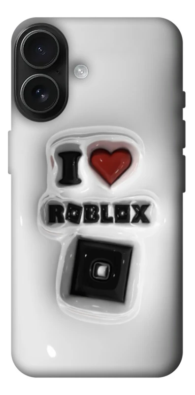 Чохол на Apple iPhone 17 (6.3") I love Roblox фото 1 з 1