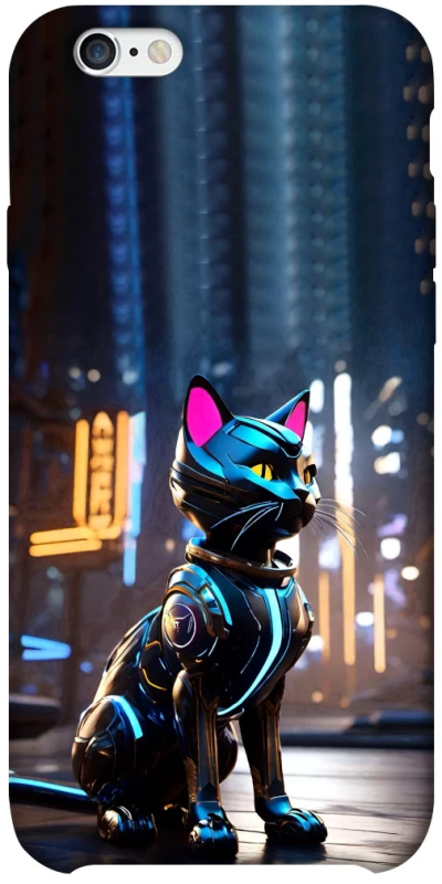 Чехол на Apple iPhone 6/6s plus (5.5") Cyber cat фото 1 из 1