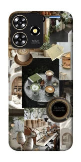 Чехол на ZTE Blade A73 4G Coffee collage ver.4 фото 1 из 1
