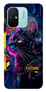 Чехол на Xiaomi Redmi 12C / Poco C55 Cyber Cat v2 фото 1 из 1