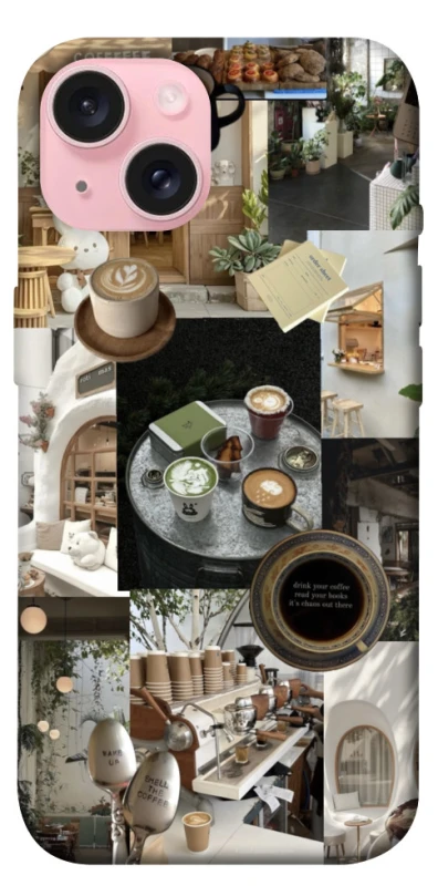 Чохол на Apple iPhone 15 (6.1") Coffee collage ver.4 фото 1 з 1