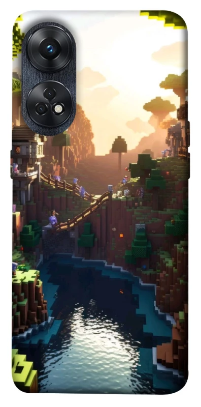 Чохол на Oppo Reno 8T 4G Minecraft sunset фото 1 з 1