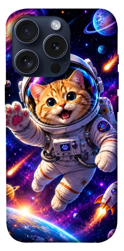Чехол на Apple iPhone 15 Pro (6.1") Space Cat фото 1 из 1