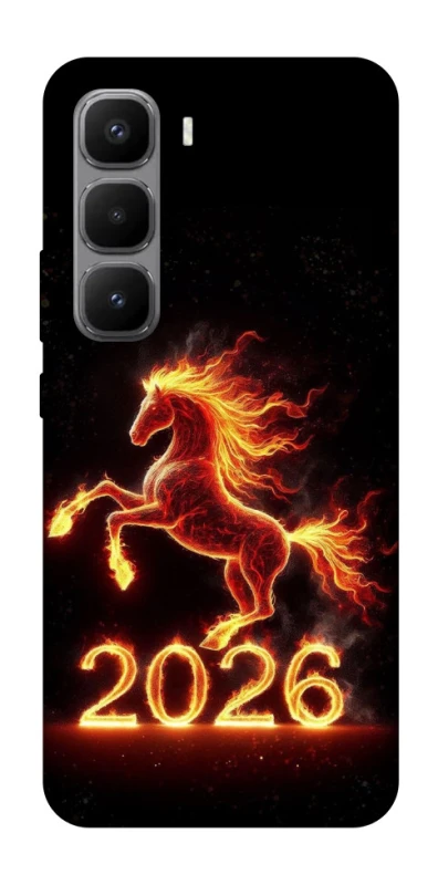 Чохол на Infinix Hot 60 Pro+ Red Fire Horse ver.1 фото 1 з 1