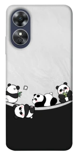Чохол на Oppo A17 Four pandas фото 1 з 1