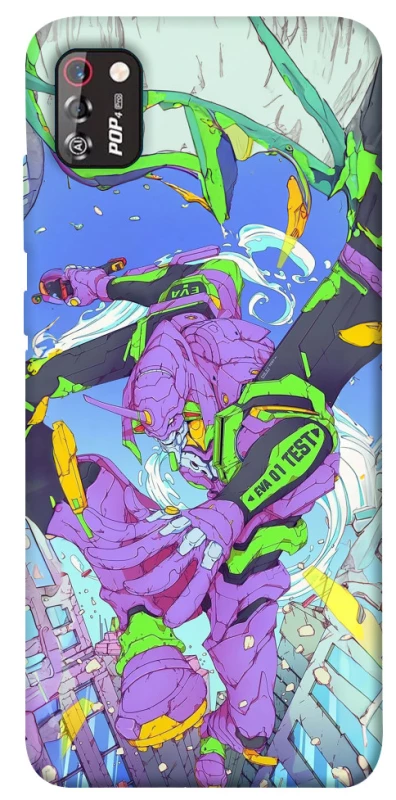 Чехол на TECNO POP 4 Pro Евангелион v2 фото 1 из 1