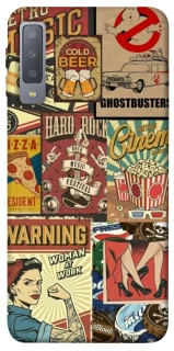 Чехол на Samsung A750 Galaxy A7 (2018) Retro collage ver.2 фото 1 из 1