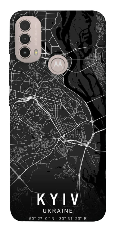 Чехол на Motorola Moto E40 Kyiv map фото 1 из 1