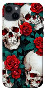 Чохол на Apple iPhone 14 Plus (6.7") skull and rose фото 1 з 1