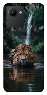 Чехол на Realme C30 Leopard in water фото 1 из 1