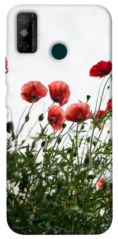 Чехол на TECNO Spark 6 Go Поле маков фото 1 из 1