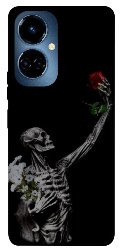 Чехол на TECNO Camon 19 Pro Skeleton vs Rose фото 1 из 1