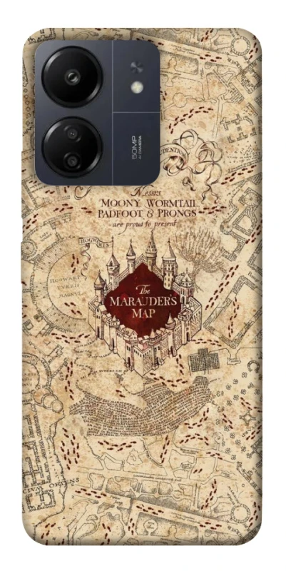 Чохол на Xiaomi Poco C65 Harry Potter Marauder's Map фото 1 з 1