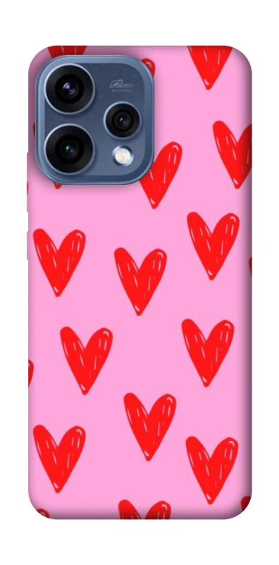 Чехол на Oppo Reno 15 Red hearts 2 фото 1 из 2